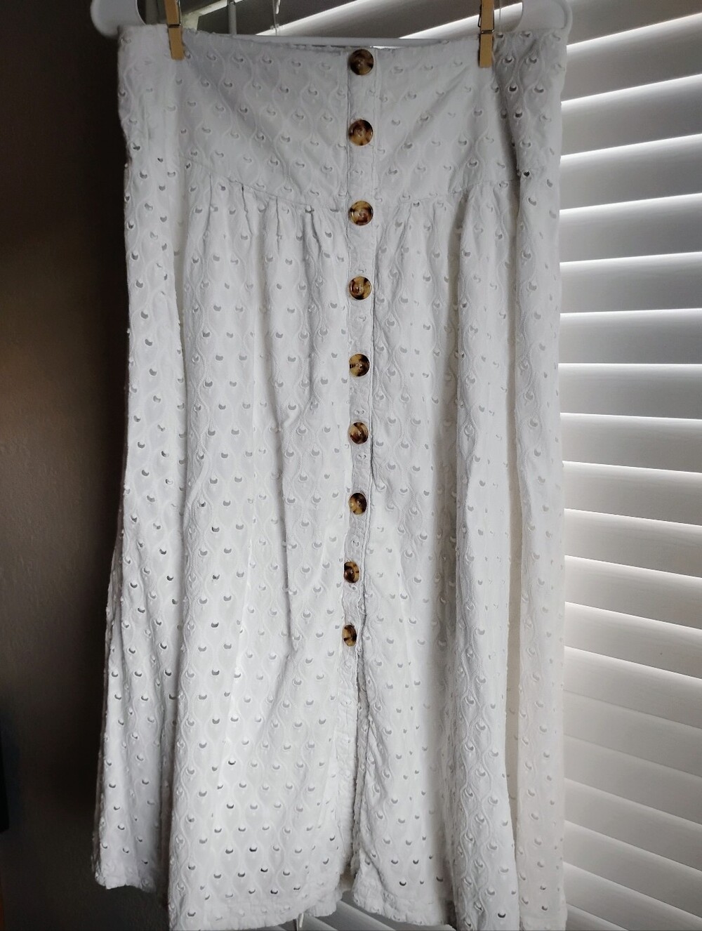 Maeve by Anthropologie White Midi Skirt